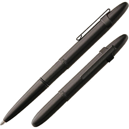 Fisher Space Pen Bullet Pen, Ballpoint, Black Ink, Matte Black, Pocket Clip, Gift Box, Made in the USA