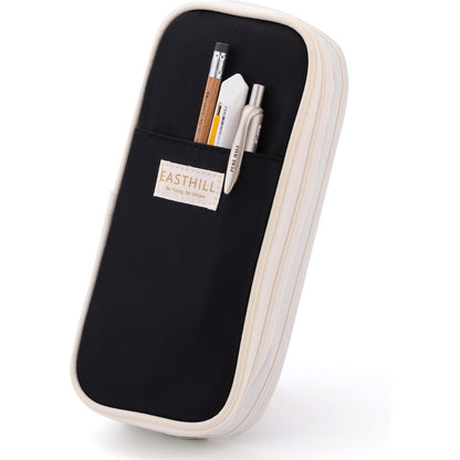 EASTHILL Big Capacity Pencil Case Large Pencil Pouch Stationery Pen Bag for Teen Girls-Green