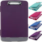 SFLHHDM Purple Clipboard, Clip Board 8.5x11, Teacher Clipboards with Storage, Plastic Clipboard with Pen Holder, Clipboards Storage for Women Teachers Work, School & Office Supplies