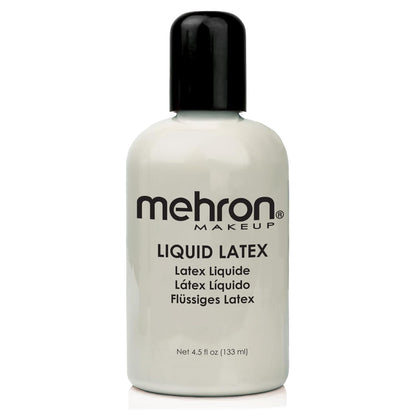 Mehron Makeup Liquid Latex | SFX Makeup | Halloween | Latex Glue for Skin | Special FX Prosthetic Glue 1 fl oz (30 ml) (Light Flesh)