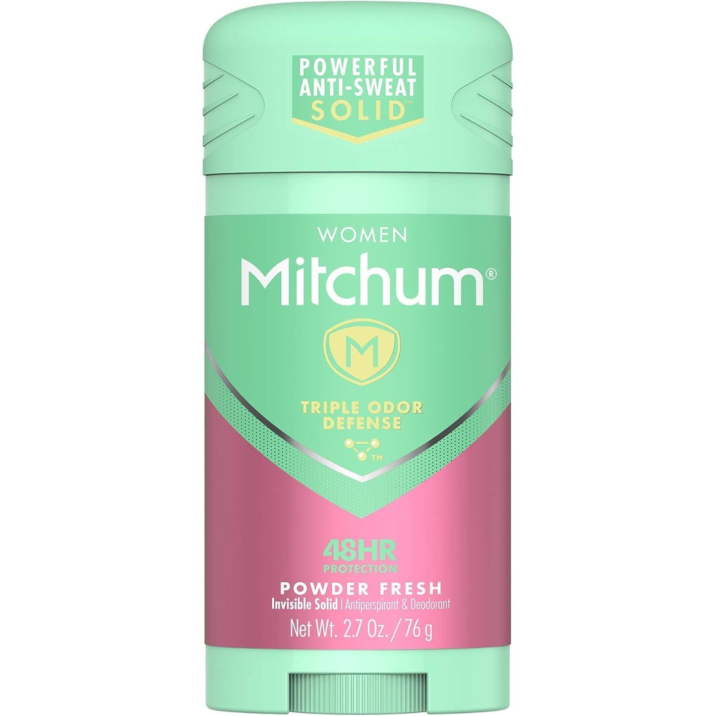 Women's Deodorant by Mitchum, Solid Antiperspirant Deodorant Stick, Powder Fresh, 2.7 Oz (Pack of 1)