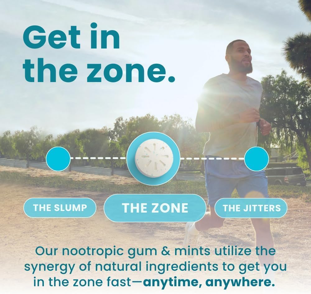 Buy now Neuro Energy & Focus Gum - 40mg Natural Caffeine Gum & Nootropic Energy Supplement with L-Theanine & B Vitamins - Sugar Free, Vegan - Peppermint, 90ct at indiglob india
