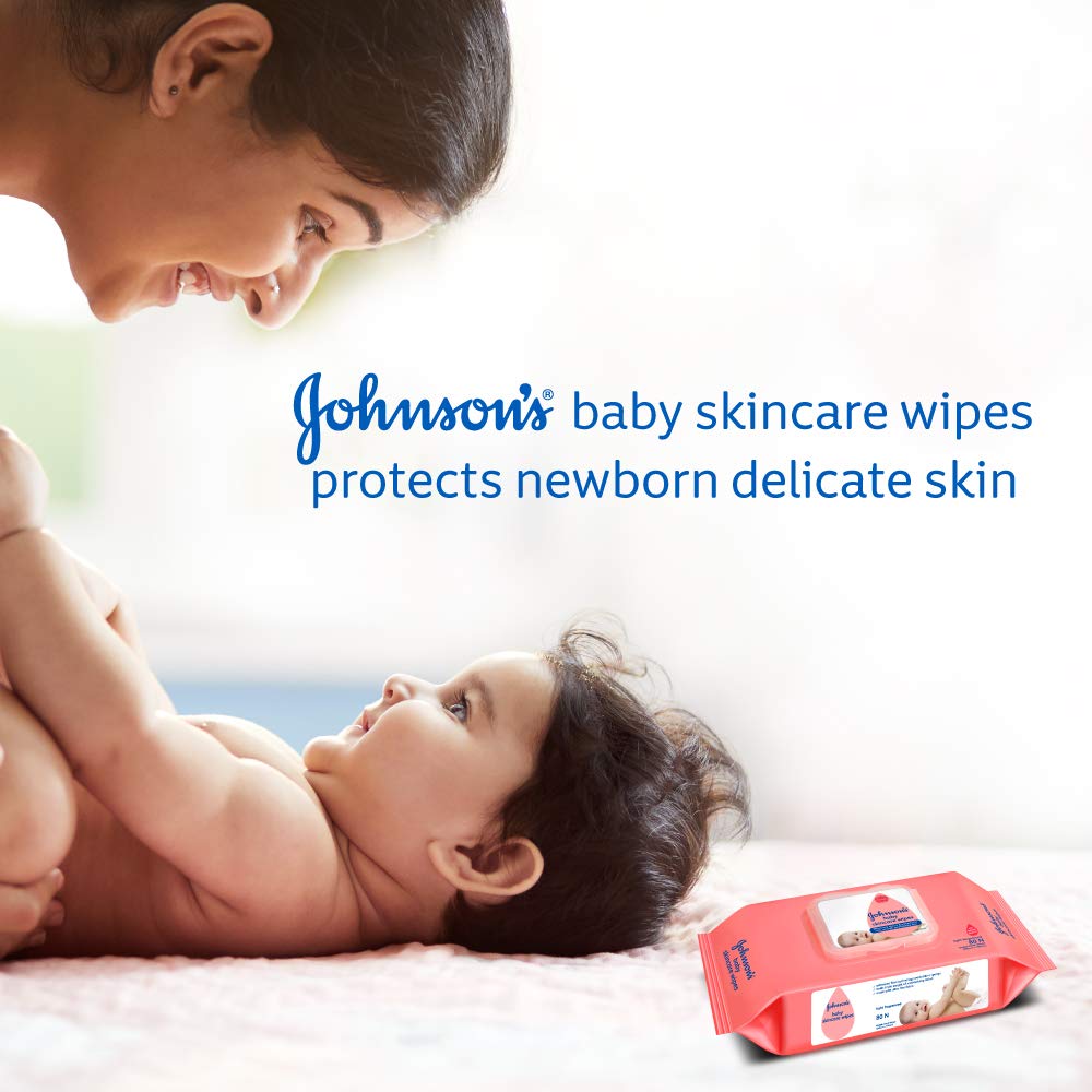 Buy now Johnsons Baby Skincare Wipes 72 sheets at indiglob india