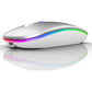 PeiBO Bluetooth 5.2 Wireless Dual-Mode Mouse, Gray Black, 2022 Model