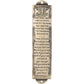 BRTAGG Mezuzah Case, 5.3" Height, English & Hebrew Scripture, Bronze