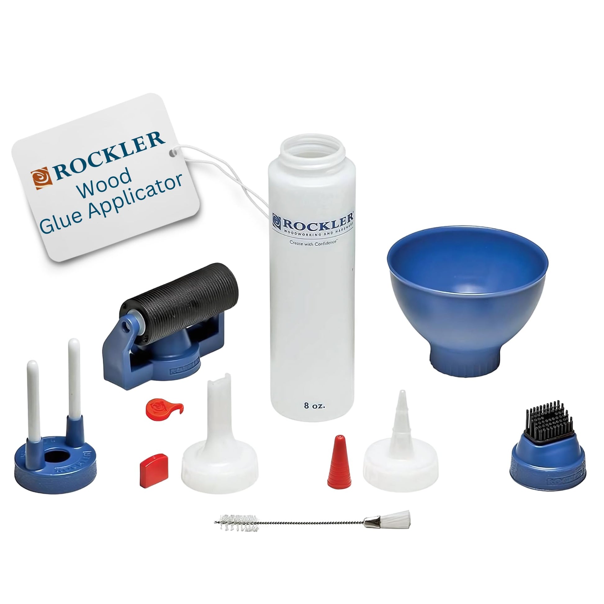 Buy now Rockler Wood Glue Applicator Set ƒ?? Wood Working Glue Bottle (8oz) w/Glue Spout & Red Cap, Glue Line Centering Attachment, Silicone Glue Brush, & More ƒ?? Easy to Clean Bottle with Brush Applicator at indiglob india