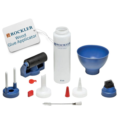 Buy now Rockler Wood Glue Applicator Set ƒ?? Wood Working Glue Bottle (8oz) w/Glue Spout & Red Cap, Glue Line Centering Attachment, Silicone Glue Brush, & More ƒ?? Easy to Clean Bottle with Brush Applicator at indiglob india
