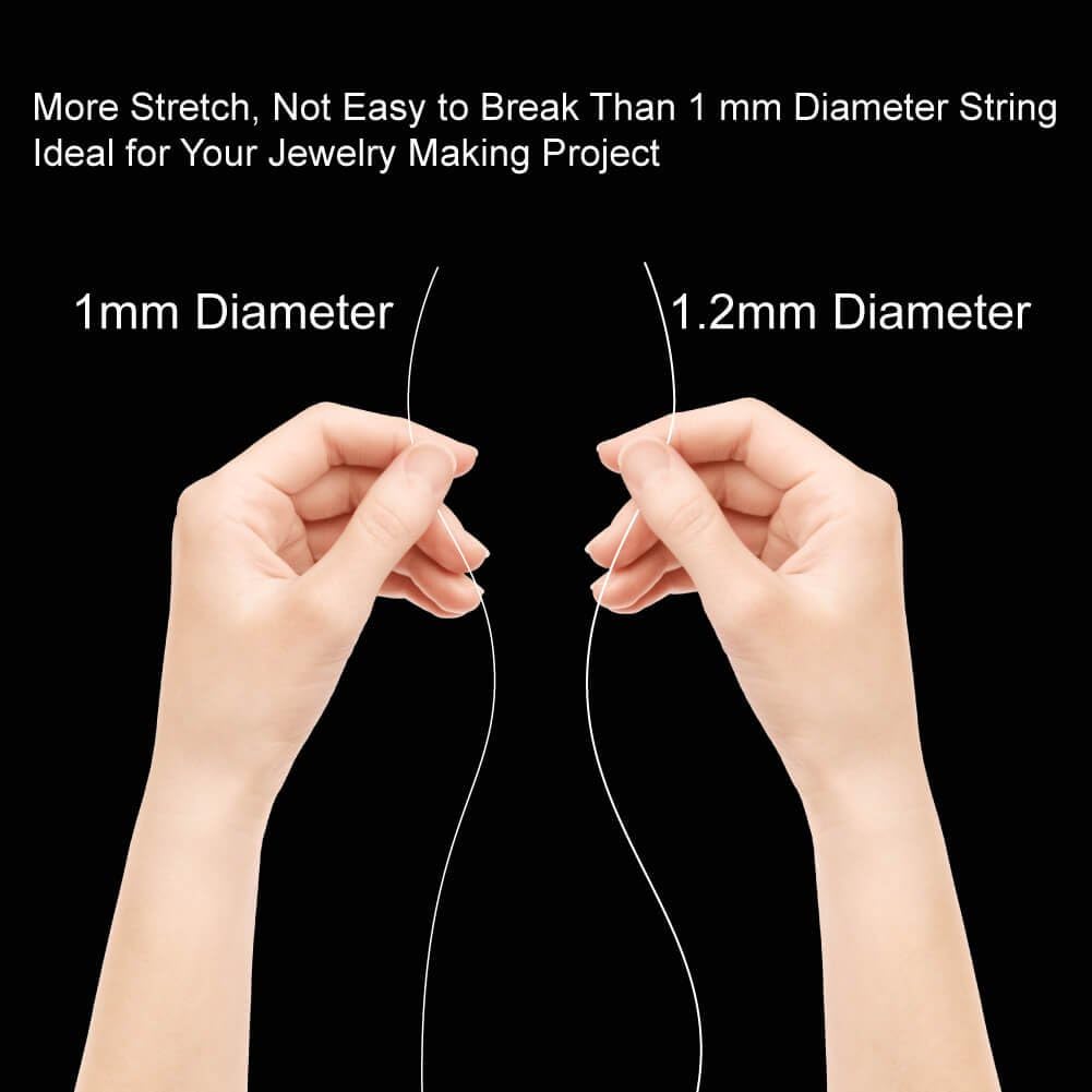Buy now Paxcoo 1.2mm Elastic Stretch String Cord for Jewelry Making Bracelet Beading Thread at indiglob india