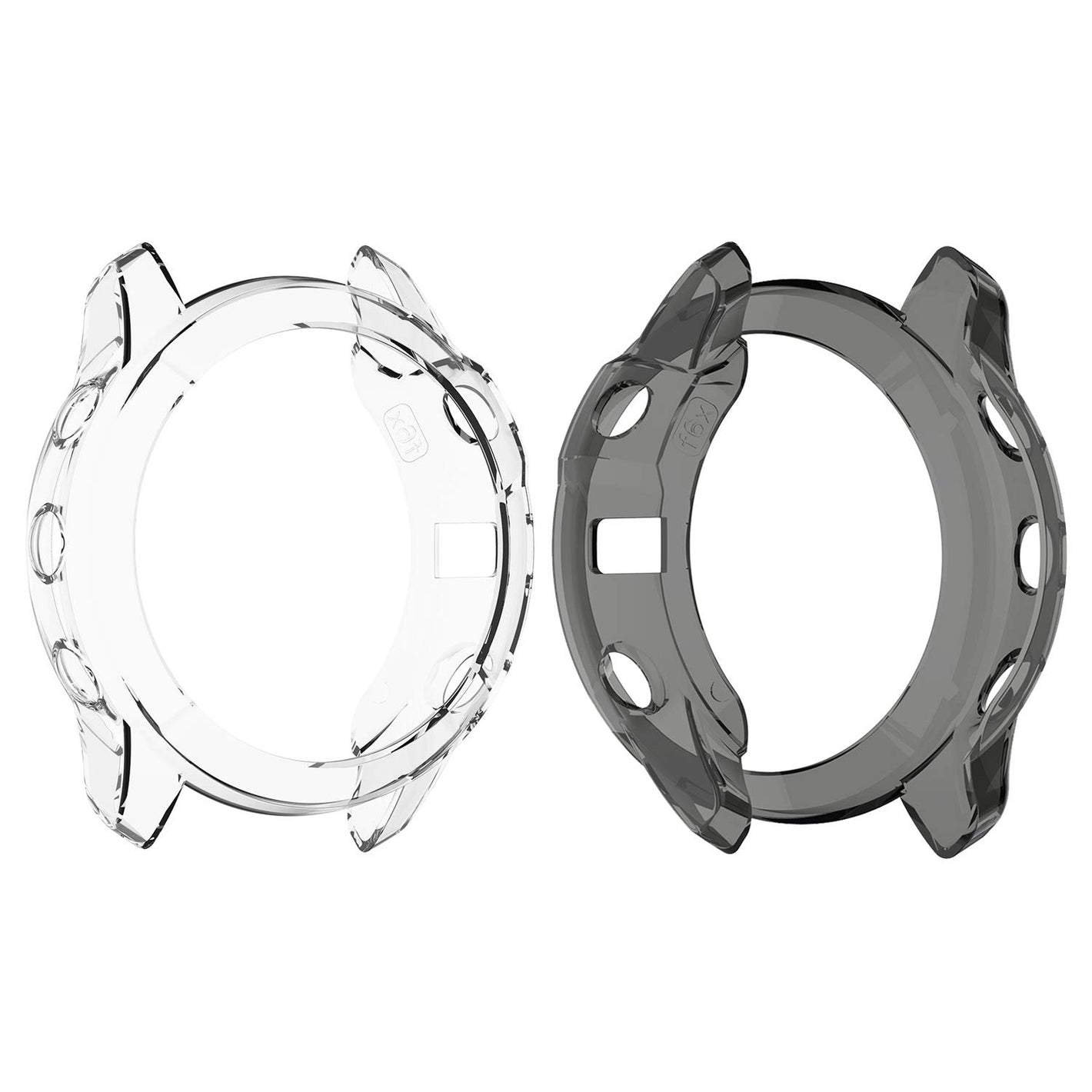 Buy now RuenTech Case Cover Compatible with Garmin Fenix 6X/6X Pro/Fenix 6X Sapphire Case Protector TPU Protective Case Frame for Fenix 6X Smart Watch (Black&Transparent) at indiglob india