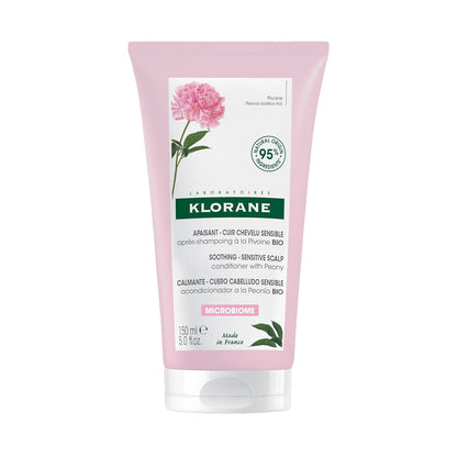 Klorane Gel Conditioner with Peony, Soothing Relief for Dry Itchy Flaky Sensitive Scalp, pH Balanced, Provides Scalp Comfort