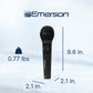 Buy now Emerson EAM-9001 Wireless Microphone System with Handheld Mic, UHF Frequency Stability, Noise-Reduction Technology, and 30-Foot Range – Ideal for Performances, Events, and Karaoke at indiglob india