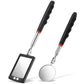 Buy now Frienda 2 Pieces Lighted Telescoping Inspection Mirror Flexible Retractable LED Automotive Extension Round Dental Mirror with Light Pickup Tools Valentine Birthday Gift for Men, Husband, Father Default at indiglob india