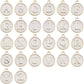 130 Pieces Mixed 5 Color Letter Beads Enamel Metal Letter Charms Double Sided Initial Pendant A-Z Alphabet Charm for Necklace Bracelet Jewelry Making HM504