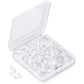 Silicone Earring Backs Earring Backings 1200 Pcs Soft Clear Ear Safety Back Pads Backstops Clutch Stopper Replacement for Fish Hook Earring Studs Hoops, Diameter 4mm