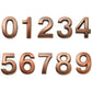 Buy now Mailbox Numbers for Outside, 2 Inch Door Address Number Stickers for Apartment Room, Gold Shiny, 1 Set of 10 Pcs. 2In-1 Set Bronze at indiglob india