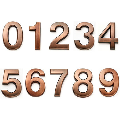 Buy now Mailbox Numbers for Outside, 2 Inch Door Address Number Stickers for Apartment Room, Gold Shiny, 1 Set of 10 Pcs. 2In-1 Set Bronze at indiglob india