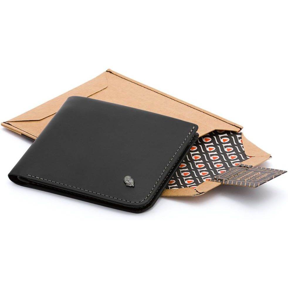 Bellroy Hide & Seek, slim leather wallet, RFID editions available (Max. 12 cards and cash) - Black - My Store