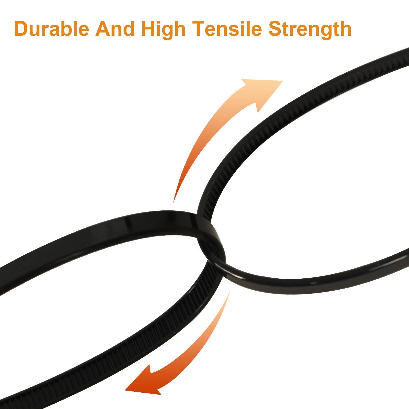 Buy now 100Pcs 8 Inch Heavy Duty Industrial Zip Toes 40lbs Tensile Strength Releasable Black Tie Wraps Reusable Zip Toes Tie Straps For Garden Plant Secure Vine, Home Office at indiglob india