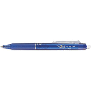 Pilot, FriXion Clicker Erasable Gel Pens, Fine Point 0.7 mm, Pack of 12, Blue