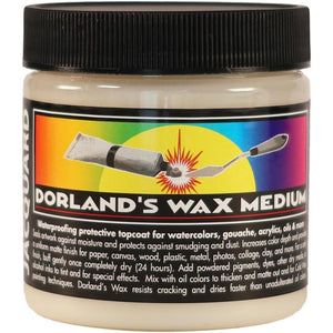 Jacquard Dorlands Wax - 4 Ounce - Versatile Pure Wax and Damar Resin - Protective Topcoat for Sealing and Finishing