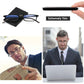 SKYOAK Evolved Folding Reading Glasses For Women Men Blue Light Blocking Anti UV Eyestrain Foldable Portable Compact Readers with Flat Hard Case Pocket Computer glasses 1.5 BLACK