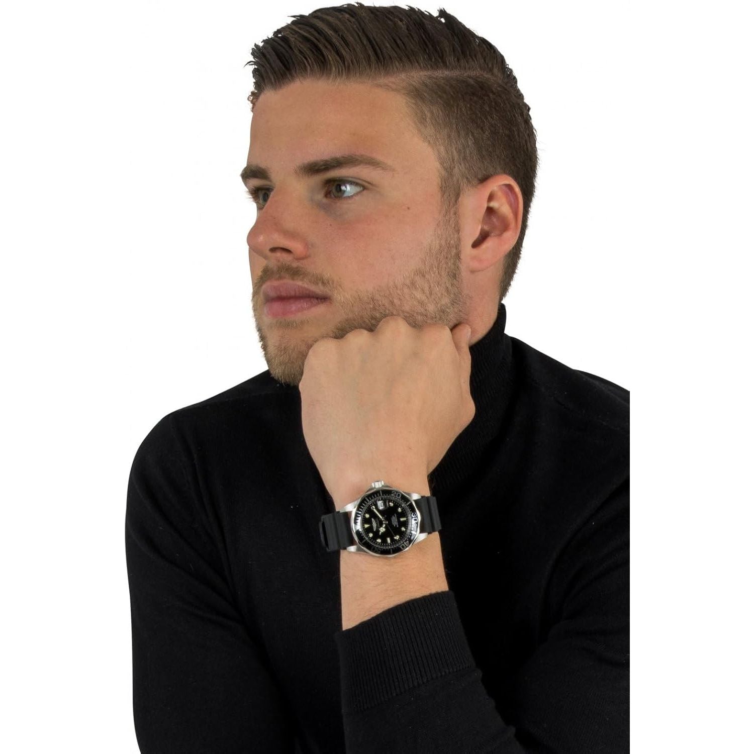Buy now Invicta Men's Pro Diver Automatic Watch with Polyurethane Strap, Black (Model: 9110) at indiglob india