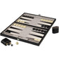 Mainstreet Classics by GLD Products Pennsylvania Ave Backgammon Board Game Set , Black/White/Wood/Gry, 16 - 20 inches