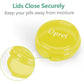 Opret Small Pill Box (3 Pcs), Cute Pill Case Portable for Pocket Purse Briefcase Travel Pills Box Medicine Storage Container Earplug Case