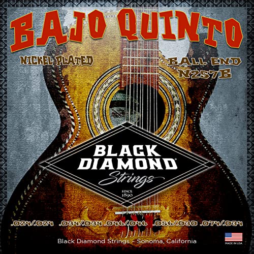 Buy now Black Diamond Strings® N257B Bajo Quinto Nickel (Ball) .024| .034| .046| .056 030 | .074 .034 at indiglob india