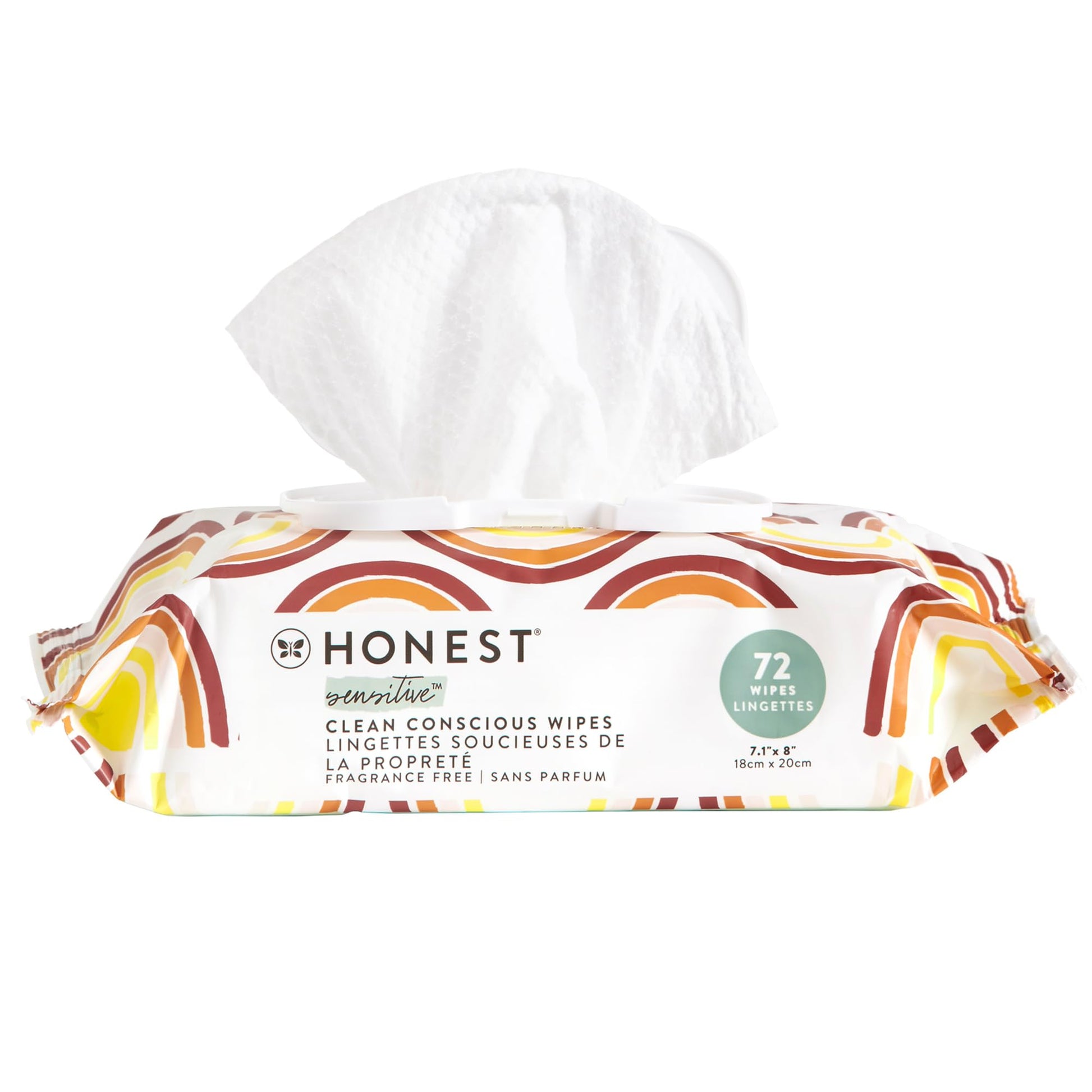 Buy now The Honest Company Hypoallergenic Multi-Use Baby Wipes for Sensitive Baby Skin Rainbow 60 Count at indiglob india