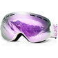 EXP VISION Snowboard Ski Goggles Men Women Youth, Anti Fog OTG Winter Snow Goggles Spherical Detachable Lens