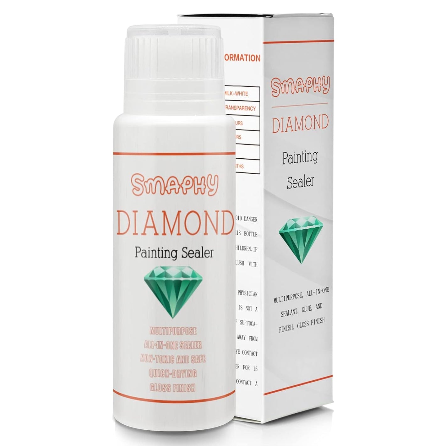 Diamond Painting Sealer 120ML, 5D Diamond Painting Glue Permanent Hold & Shine Effect Sealer, Fast-Drying, for 5D Diamond Painting & Puzzle Glue