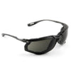 3M Safety Glasses, Virtua CCS, ANSI Z87, Anti-Fog, Clear Lens, Blue Frame, Corded Ear Plug Control System, Removable Foam Gasket - Gray Lens, Black Frame With Foam Gasket