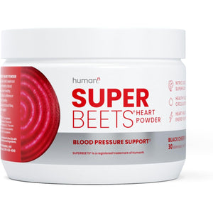 HumanN SuperBeets Beet Root Powder - Non-GMO Beetroot Superfood - Nitric Oxide Supplement for Heart Health, Circulation & Blood Pressure Support - Black Cherry, 30 Servings