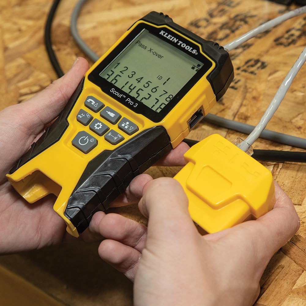 Buy now Klein Tools VDV501-853 Coaxial Cable Tester, Scout Pro 3 with Test-n-Map Remote, Includes Remotes #2 - #6, Tests Voice, Data and Video Cable at indiglob india