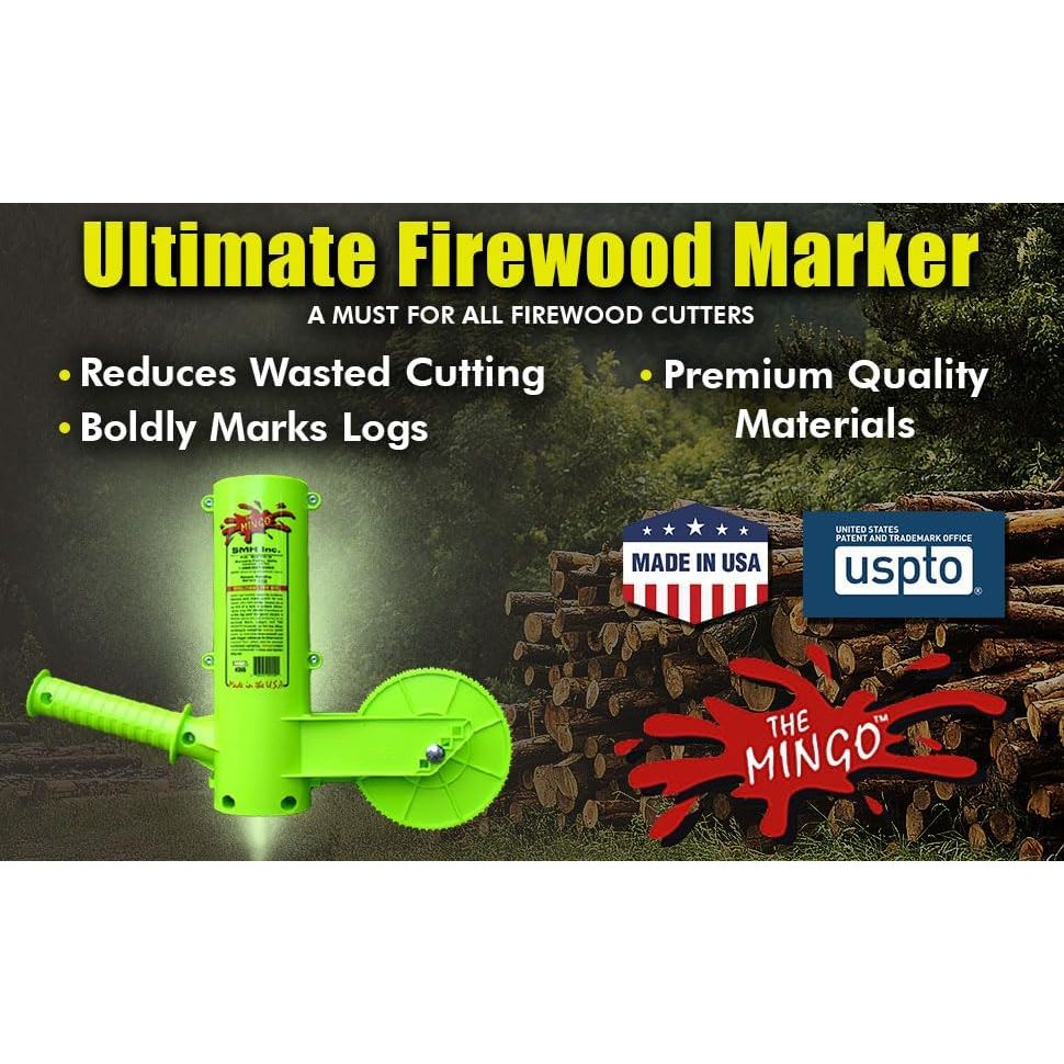 Buy now THE MINGO Ultimate Firewood Measuring Tool - Chainsaw Fire wood Marking Tool With Marking Wheels - Log Paint Marker -Measuring Accessory For Chainsaw - Logging Accessory (Mingo Marker With 16" Wheel) at indiglob india
