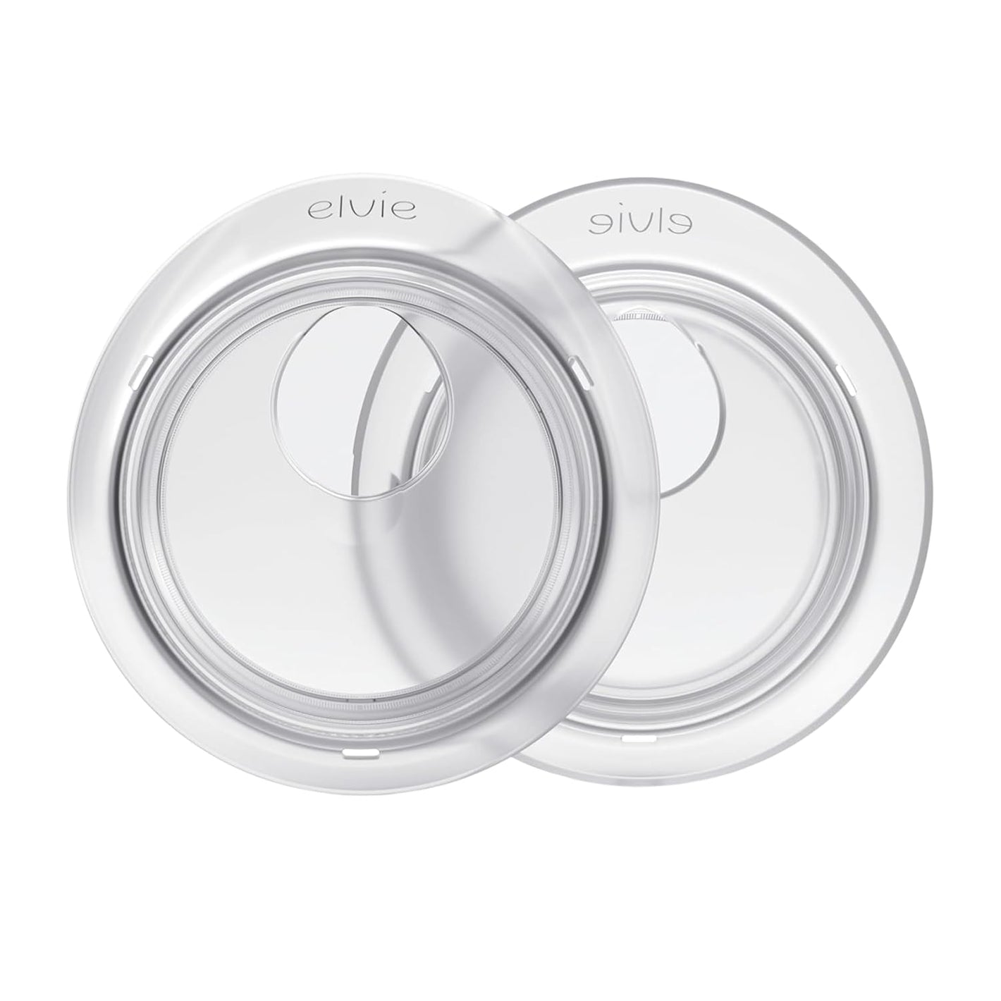 Elvie Catch Milk Collection Shells | Set of Two Discreet Leak-Protection Silicone Cups, Reuse Your Milk| Reusable Breast Shells Collect Up to 1oz | No More Wasted Milk or wasteful Breast Pads