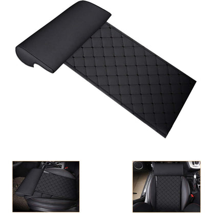 Car seat Extender Cushion Leg Support Pillow?Pillow for car Driver seat?Chair Leg Extenders?Leather Knee Pads Long-Distance Driving car Bus Train Office Home Leg Cushion (Black)