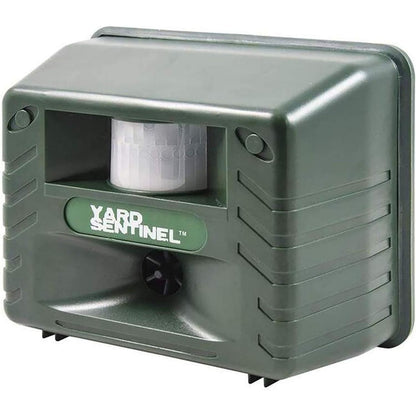 ASPECTEK Yard Sentinel Outdoor Ultrasonic Animal Repeller with Motion Sensor, Adjustable Volume, Waterproof, Extension Cord, Powerful Repel for Squirrel, Raccoon, Skunk, Rabbit, Fox, Deer, Etc