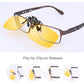 Cycling Sport Polarized Clip-on Flip up Metal Clip Sunglasses Lenses Glasses Unbreakable Driving Fishing Outdoor