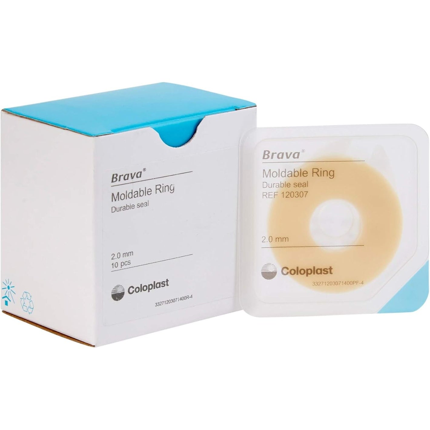 Brava Ostomy Ring 2 mm Thick, Diameter 2 Inch, Moldable 120307, 10 Ct