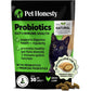 Digestive Probiotic Powder Supplement for Cats - Digestive Support + Gut Health, Probiotic for Cats, Cat Constipation Relief, Bowel Support, Immunity & Overall Health - 120 Scoops