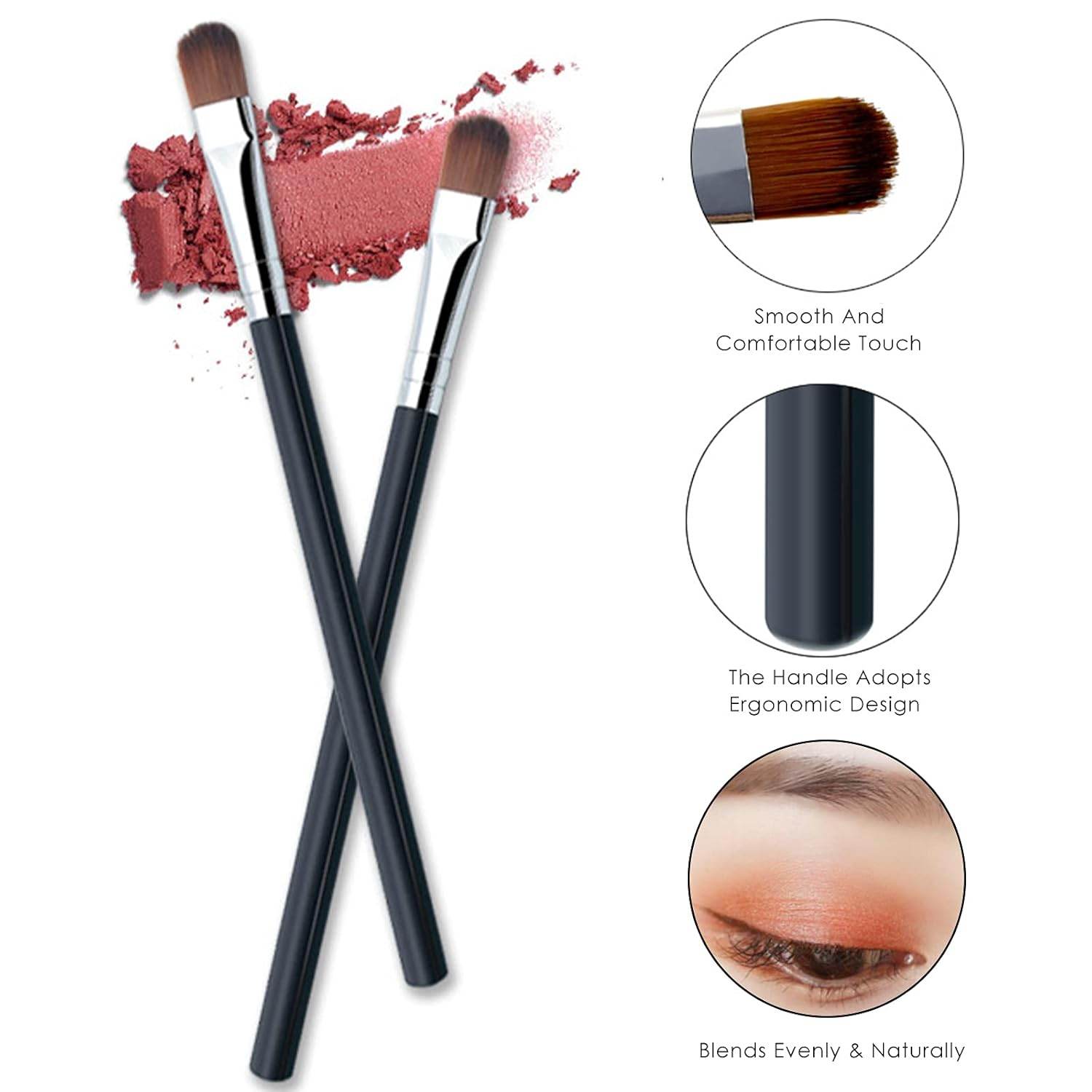 12 Colors Eyeshadow Stick, Double Colors Eye Shadow Stick, Glitter Shimmer Waterproof Gradient Eyeshadow Makeup Stick with Brush, Eyeshadow Brushing Eye Makeup for Eye makeup lovers, 6 Pack - My Store