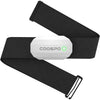 COOSPO Bluetooth Heart Rate Monitor Chest Strap H808S, ANT+ BLE HR Monitor Chest, HRM IP67 Waterproof, 300H Battery Life - White