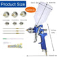 Buy now HVLP Spray Gun with Replaceable 1.4mm 1.7mm 2.0mm Nozzles Needle Cap Automotive Air Paint Sprayer Gun Kit with 600cc Capacity Cup for Car Primer,Furniture Surface Spraying,Wall Painting,Base Coatings at indiglob india