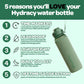 Hydracy Water Bottle with Time Marker -Large BPA Free Water Bottle & No Sweat Sleeve -Leak Proof Gym Bottle with Fruit Infuser Strainer & Times to Drink -Ideal for Fitness Sports & Outdoors