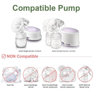 Replacement Parts Compatible with Avent Comfort Pump, Valve, Diaphragm for Single and Double Electric Pumps; Made by Maymom