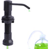 Sink Soap Dispenser Pump Black Built in Kitchen Counter Dish Soap Dispenser with 41" Extension Tube/17 Oz Bottle for Bathroom Under Sink Hand Soap Lotion Pump - Matte Black
