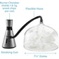 CucinaPro Handheld Smoking Gun Food Smoker with Large Dome Lid- Portable Cold Smoke Infuser for Meat Cheese Cocktails, BBQ, Nuts, Fish- Kitchen Smoke Machine Adds Flavor with Wood Chips- Gift for Him