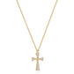 Valloey Rover Cross Pendant Chain Necklace,14K Gold Plated Dainty Cute Lucky Cross Tiny Pendant Necklaces for Women Men Jewelry Gifts